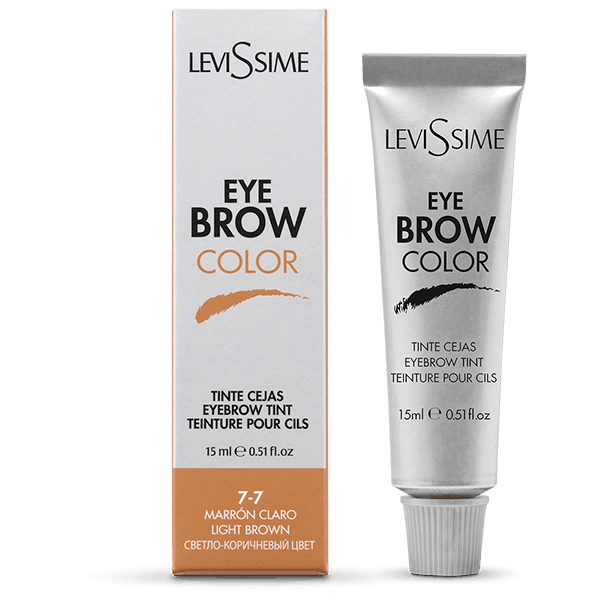 4610-eye-brow-color-marron-claro-15ml LeviSsime ripsme- ja kulmuvärv nr. 7-7 helepruun 15 ml