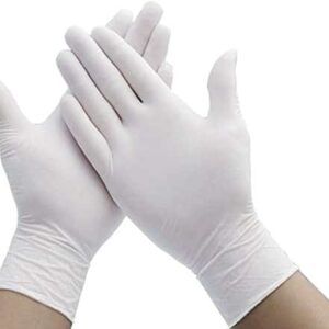White-Latex-Gloves-1 Valged ühekordsed latekskindad 10 tk