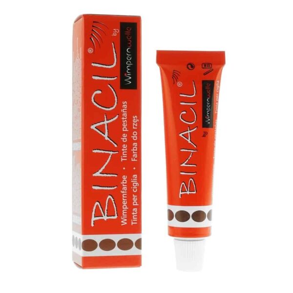 binacil-eyelash-eyebrow-tint-brown-1000 BINACIL ripsme- ja kulmuvärv Light Brown 15 ml