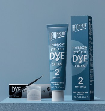Kreemvärv ripsmetele ja kulmudele Bronsun nr.2 sinine-must 15 ml