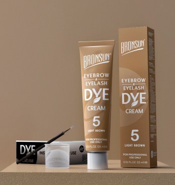 Kreemvärv ripsmetele ja kulmudele Bronsun nr.5 helepruun 15 ml