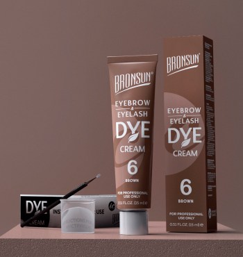 Kreemvärv ripsmetele ja kulmudele Bronsun nr.6 pruun 15 ml