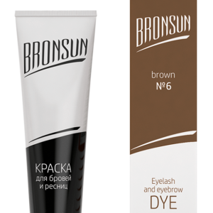 brown_1 Hübriidvärv Bronsun ripsme- ja kulmuvärv nr.6 pruun 15 ml