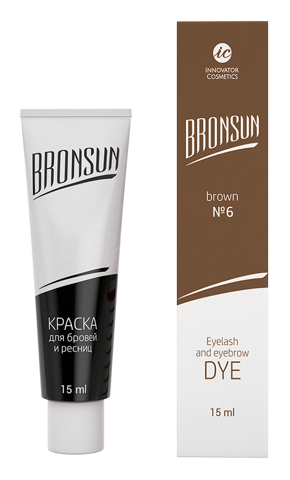 brown_1 Hübriidvärv Bronsun ripsme- ja kulmuvärv nr.6 pruun 15 ml