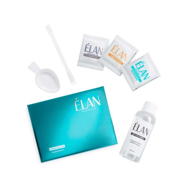 elan-gel-tint-02-dark-brown Elan kulmude värvimise komplekt 02 Dark Brown